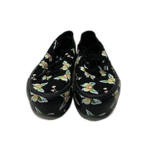 Vans Black Canvas Stacked Morph “Butterfly” Glow In The Dark Platform Sneakers